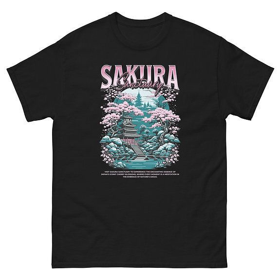 Unique Sakura Sanctuary Graphic T-Shirt for Nature Lovers.jpg