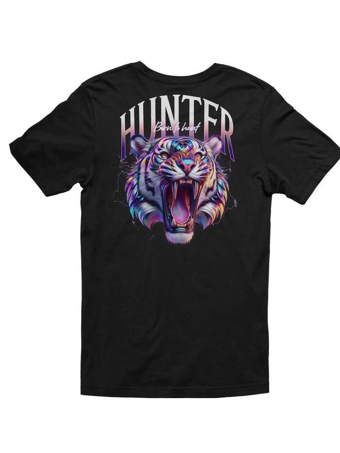 Unique Roaring Tiger Hunter T-Shirt for Everyday Wear.jpg
